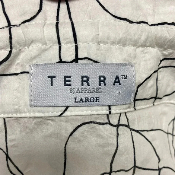 Terra Apparel button down shirt tunic - Picture 7 of 13